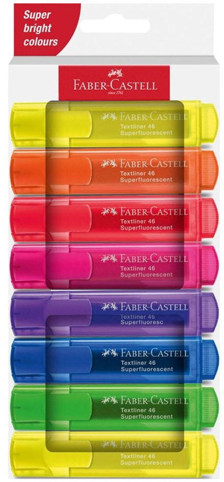 Faber-Castell Textmarker – 8 Stück im Kartonetui – fc-254648