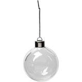 Creativ Company Glasornamente, H: 6,9 cm, T 5,9 cm, transparent, 8 Stück 1 Box