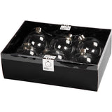 Creativ Company Glasornamente, H: 8,9 cm, T 7,9 cm, transparent, 6 Stück 1 Box
