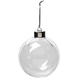 Creativ Company Glasornamente, H: 8,9 cm, T 7,9 cm, transparent, 6 Stück 1 Box