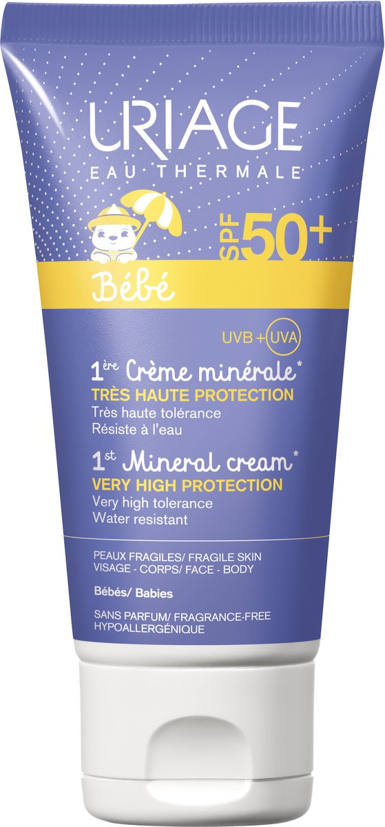 Uriage Sonnenschutz für Kinder Sun Baby Mineral New SPF 50+ (50 ml)