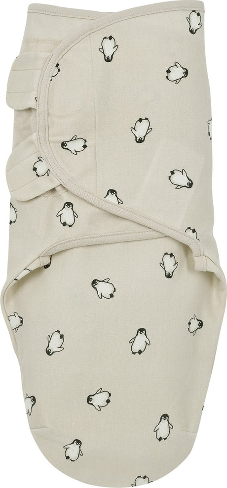 Meyco Baby-Pinguin-Wickeldecke – weicher Sand – 4–6 Monate – 1,0 Tog
