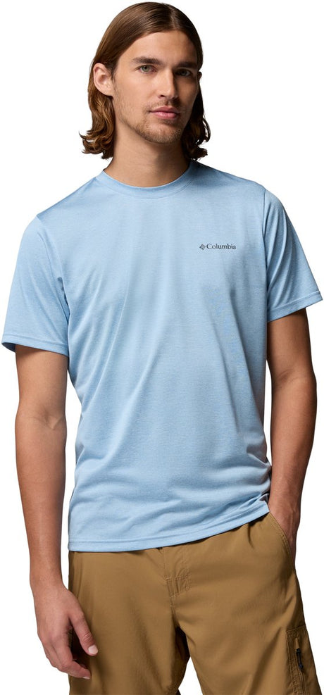 Columbia Hike™ Crew Herren-Outdoor-Shirt – Ripple Blue Heather