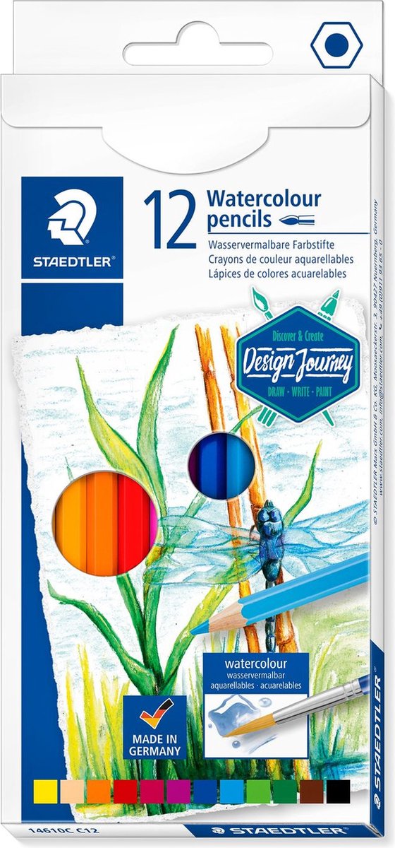Staedtler Aquarell-Buntstifte – Set à 12 Stück