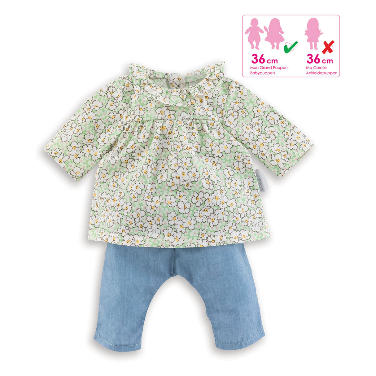 Corolelle Mon Grouppon Poppen Blouse a Broek, 36Cm