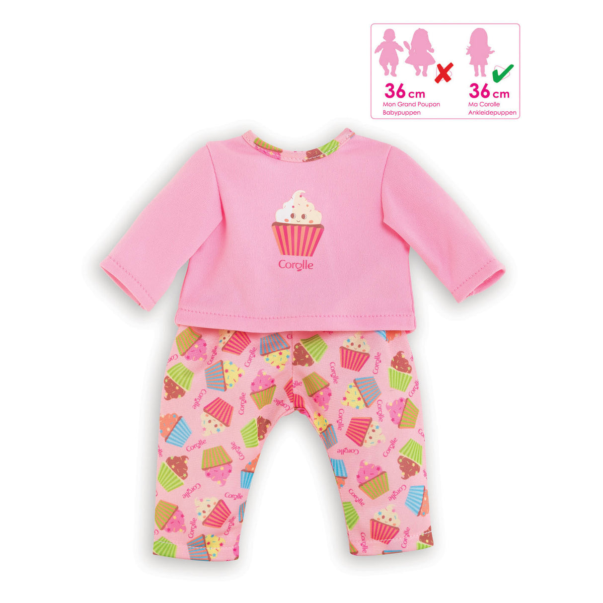 COROLLE MA POPPEN PIJAMA CUPCAKE