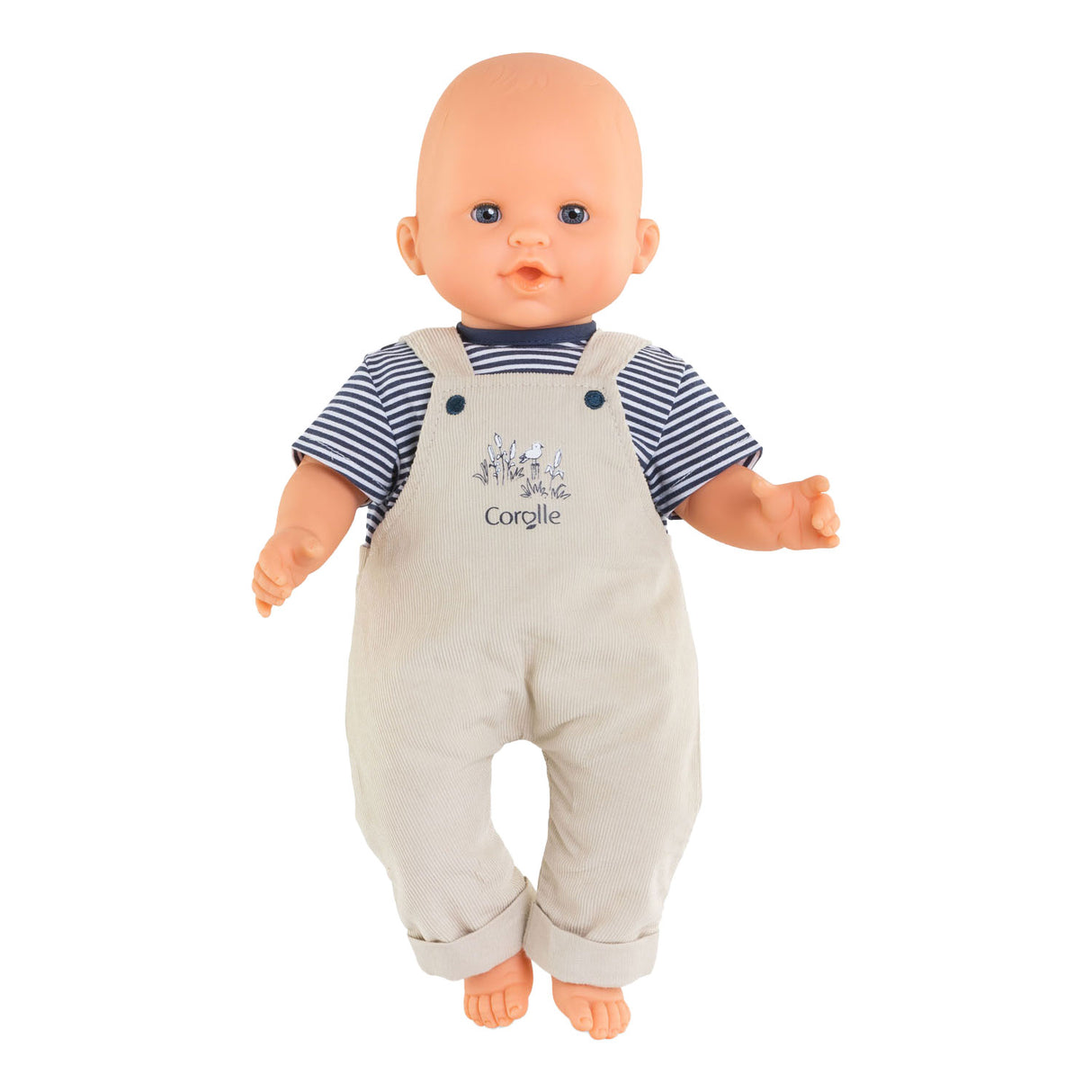 Corolle Mon Grand Poupon dungarees ecru and T-shirt, 36cm