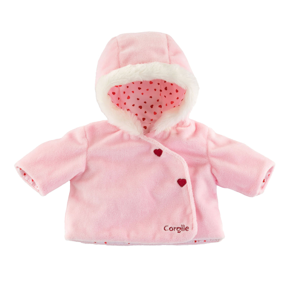 Corolle Mon Grand Poupon Jacket Hartjes Pink, 36cm