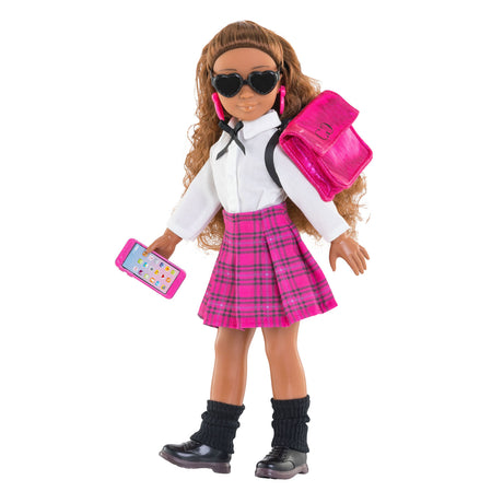 Corolle Mädchen-Puppenkleidung für englische Studenten – Modeaccessoires-Set 28 cm.