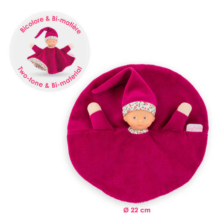 Corolle Kuscheltuch Rosa Grenadine Baby Kuschelpuppe 17cm Kuscheltier.