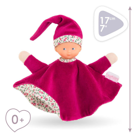 Corolle Kuscheltuch Rosa Grenadine Baby Kuschelpuppe 17cm Kuscheltier.
