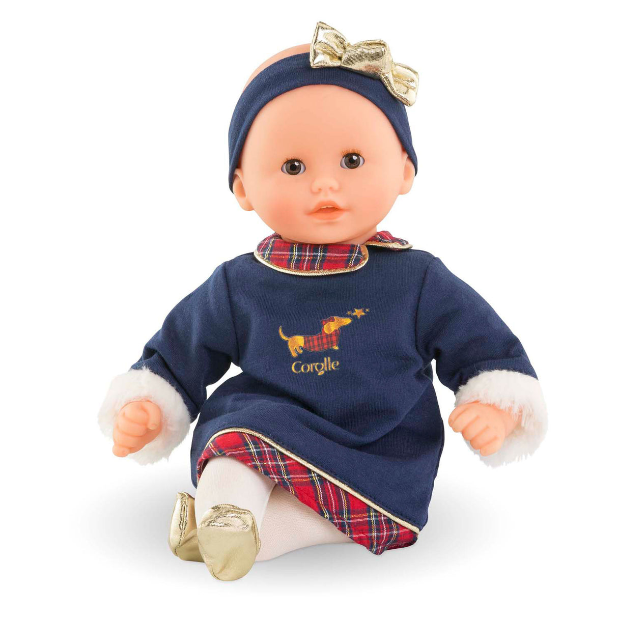 Corolle Babypuppe Calin Margaux Holidays weiche Puppe 30 cm blauer Vanilleduft.