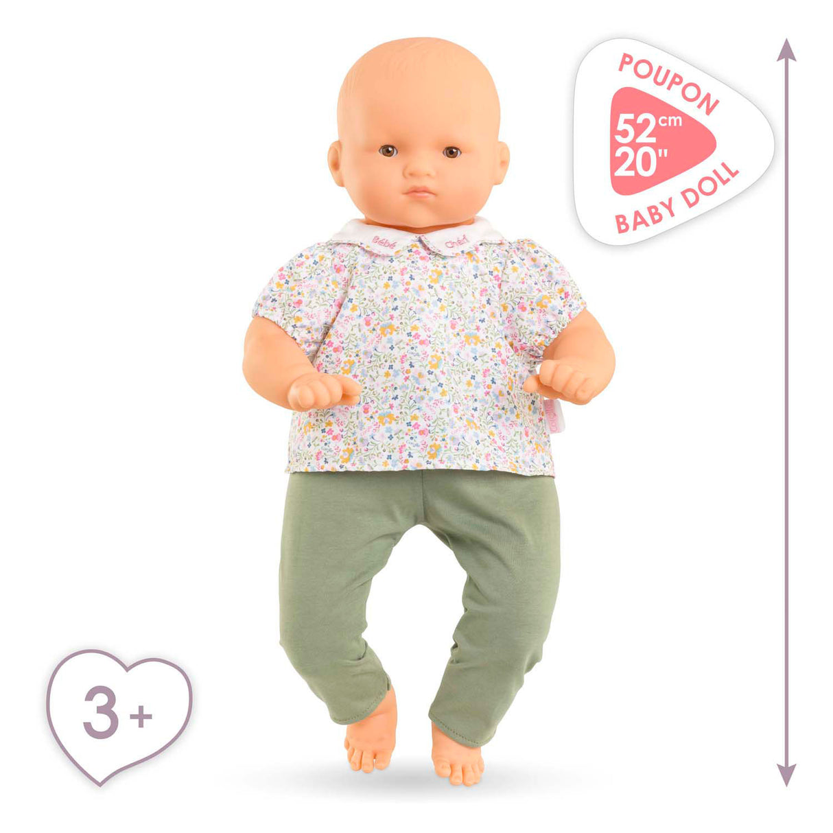 Corolle Babypuppe Bebe Cheri, 52cm