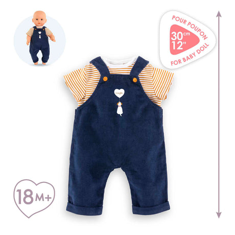 Corolle-T-Shirt und marineblauer Overall, 30 cm