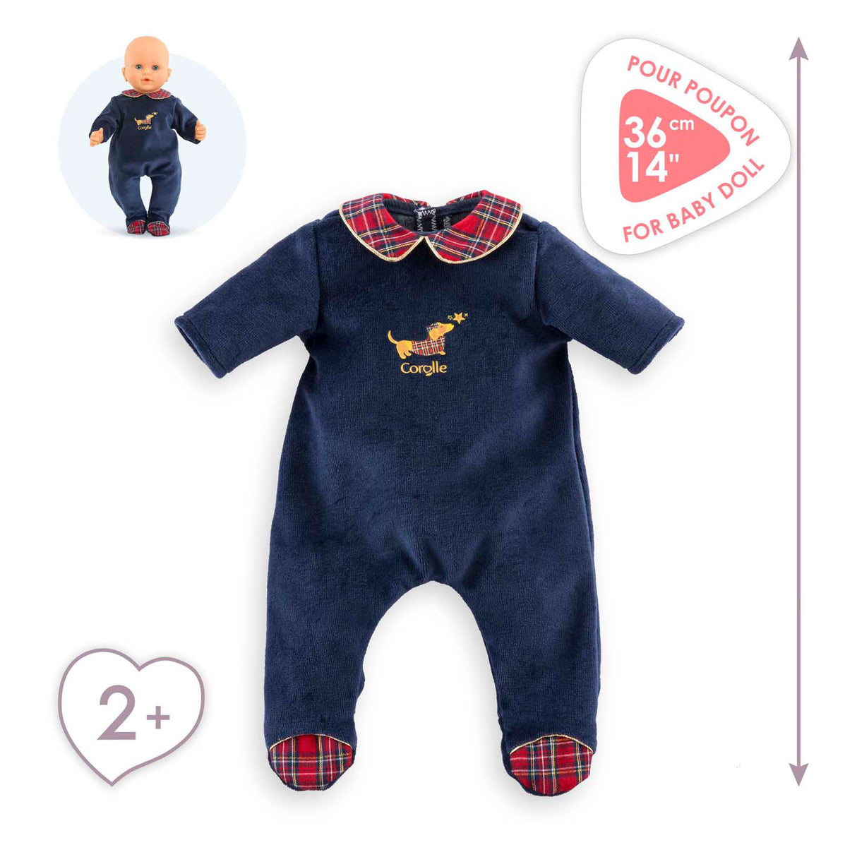 Corolle Ferienpuppen-Pyjama, 36 cm