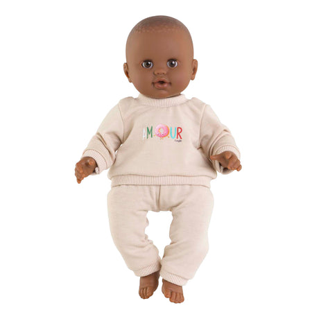 Beigefarbener Trainingsanzug von Corolle für Babypuppe, 36 cm