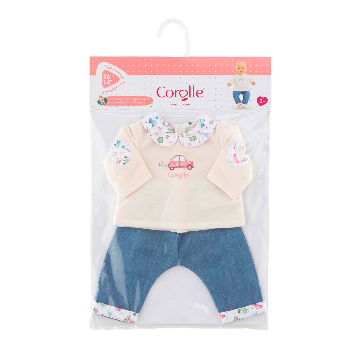 Corolle T-Shirt und Jeans für Babypuppe, 36 cm