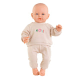 Beigefarbener Trainingsanzug von Corolle für Babypuppe, 42 cm