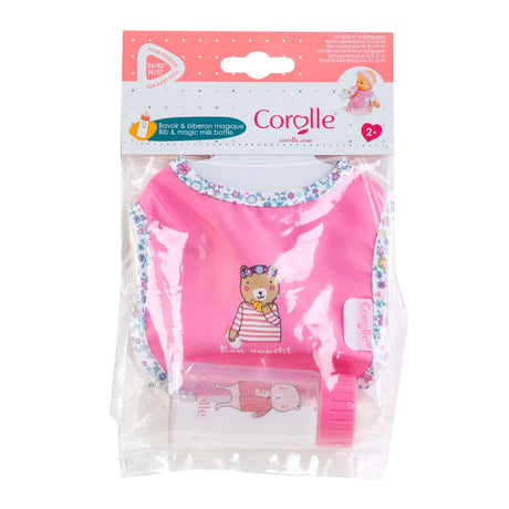 Corolle-Lätzchen und magische Milchflasche für Babypuppe