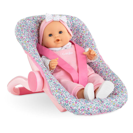 Corolle Dolls Babytrage Blumen Babypuppe 36cm rosa Spielzeug.