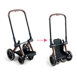Corolle schwarzer Puppenwagen 3 in 1 für Babypuppen von 36–42 cm