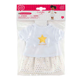 Set aus Oberteil und Rock von Corolle für 36-cm-Puppen – Elfenbeingold