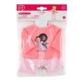 Corolle rosa Pyjama für Puppen von 36 cm, 2 Stück.