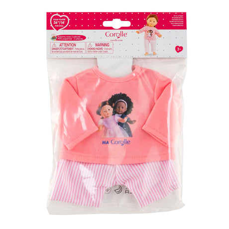 Corolle rosa Pyjama für Puppen von 36 cm, 2 Stück.