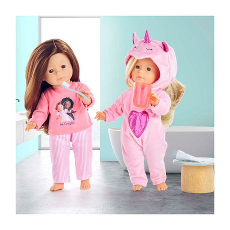 Corolle rosa Pyjama für Puppen von 36 cm, 2 Stück.