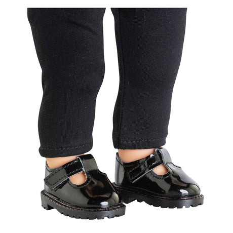 Corolle schwarz lackierte Babyschuhe für Puppen, 36 cm