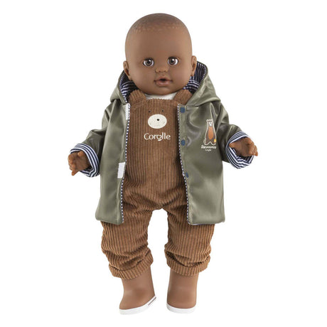 Regenmantel für Corolle-Puppe – Puppenzubehör, 36 cm, Teddybär-Aufdruck.