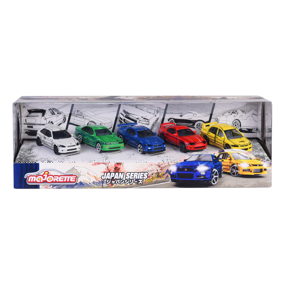 Majorette Japan Series Die-Cast Cars Giftpack, 5 ..