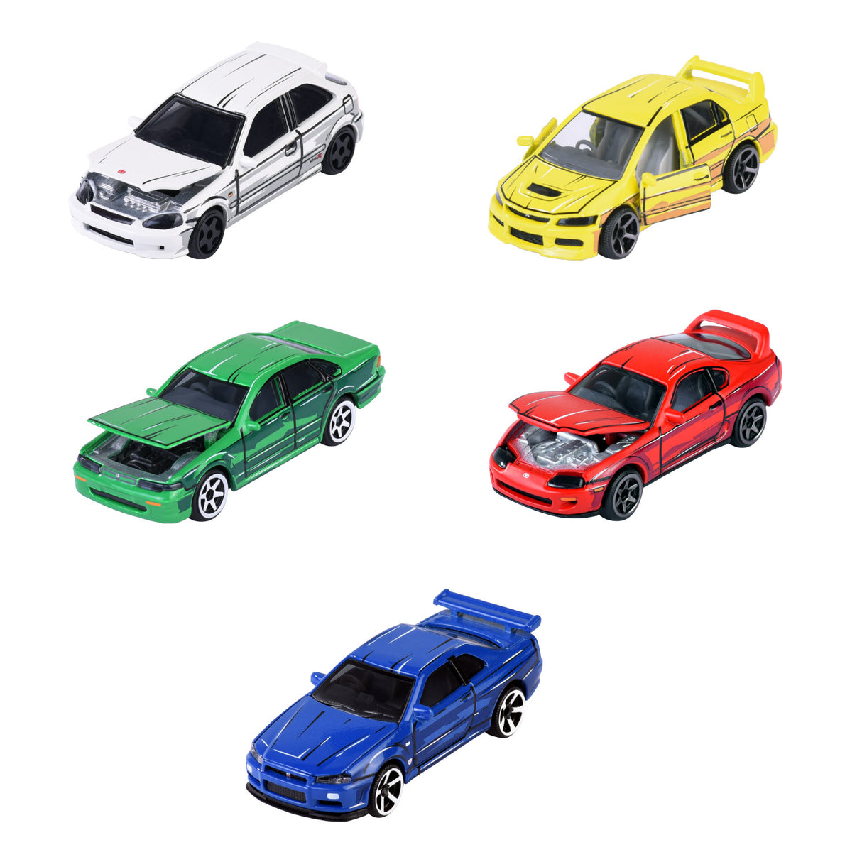 Majorette Japan Series Die-Cast Cars Giftpack, 5st.