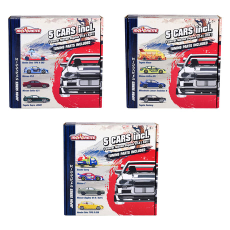 Majorette Japan Series Die-Cast Auto's Bonus Pack, 5st.