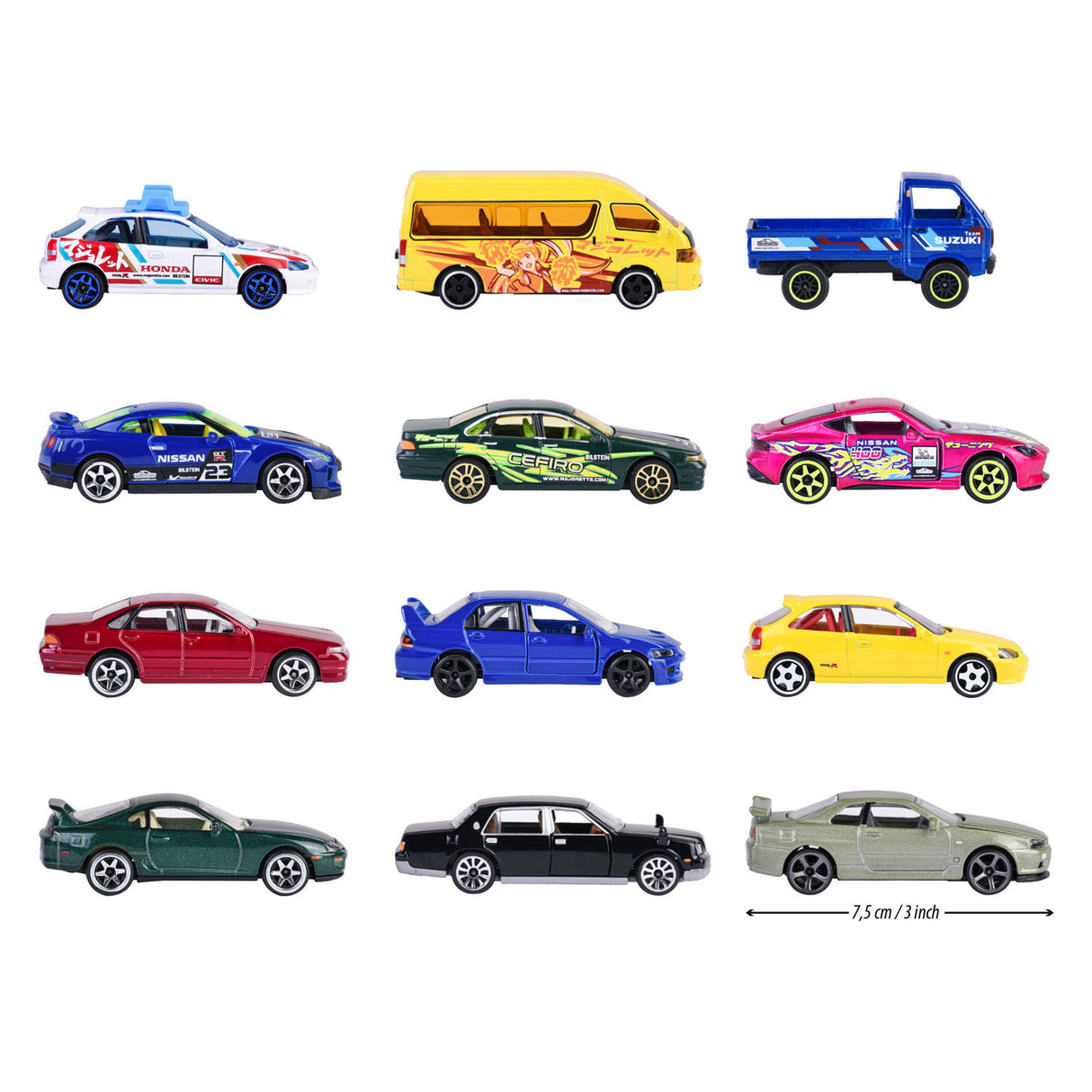 Majorette Japan -serien Die Cast Cars Bonus Pack, 5 ..