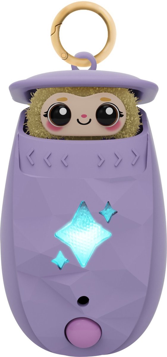Peekimo - interactief elektronisch huisdier in paars met 100+ reacties - verzamelbaar speelgoed en cadeau voor kinderen vanaf 5 jaar