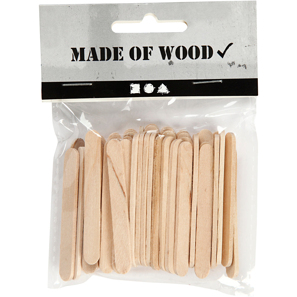 Creativ Company Holz-Bastelstäbchen Mini, 50 Stk.