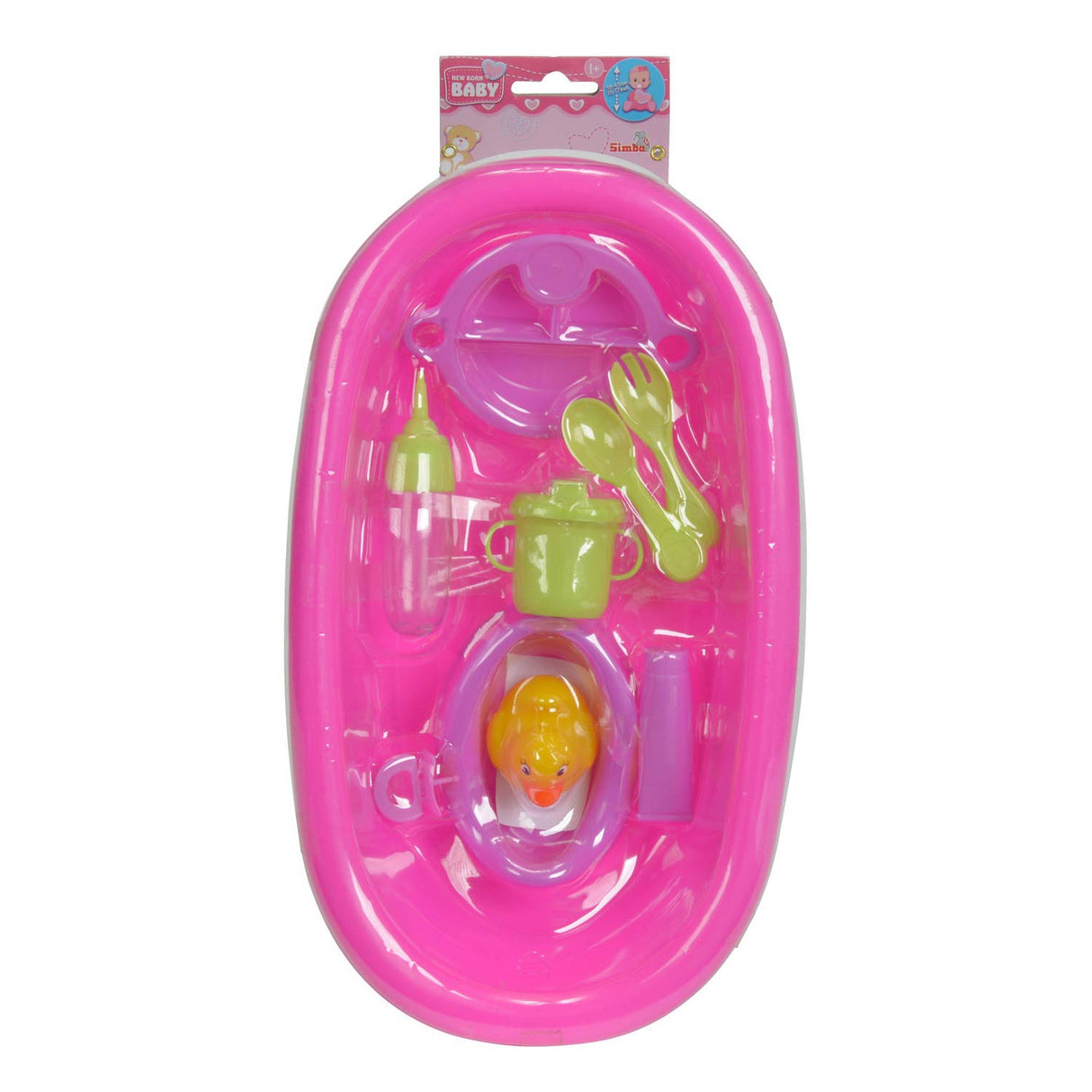 Badewanne für neugeborene Babypuppen mit Zubehör