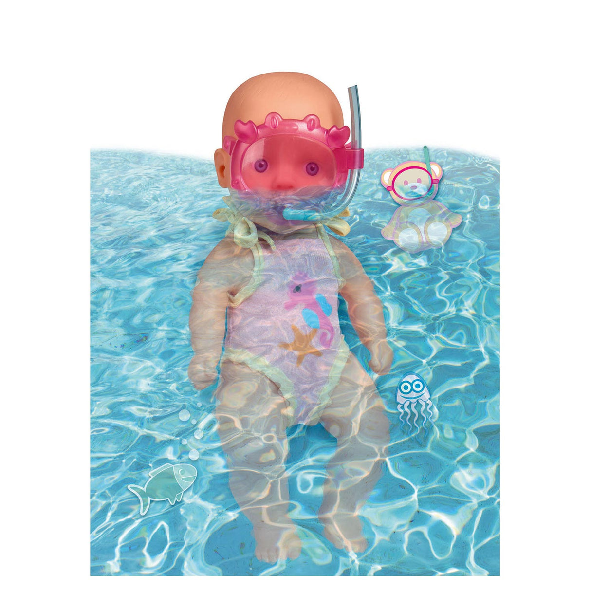 Neugeborenes Baby Badpop