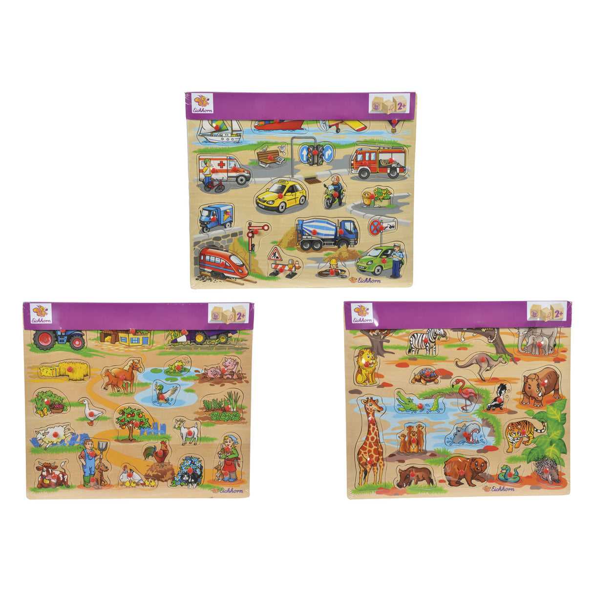 Eichhorn Holz Mega noppn Puzzle