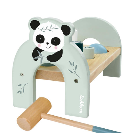 Eichhorn Holzspielzeug Hammerbank Panda – pädagogisch wertvolles Kinderspielzeug.