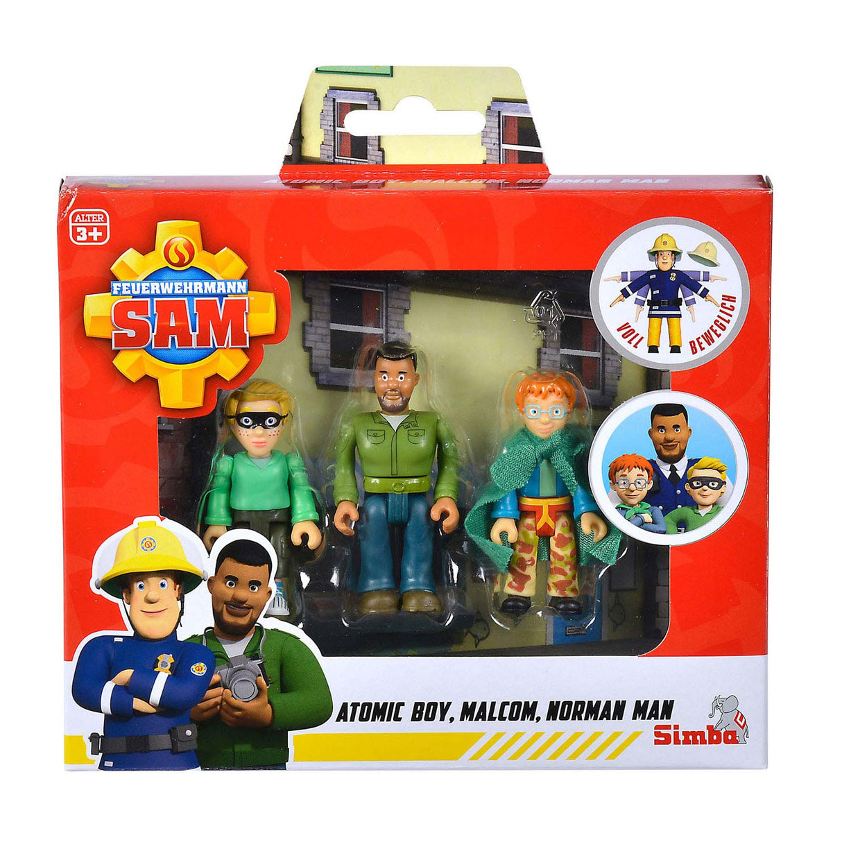 Simba Fireman Sam Superhelden spielen Figuren, 3st.