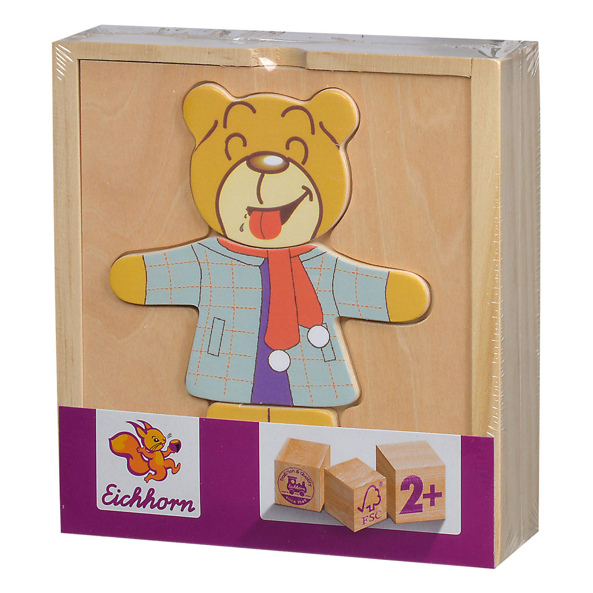 Eichhorn Holzpuzzle Bär, 20-tlg.