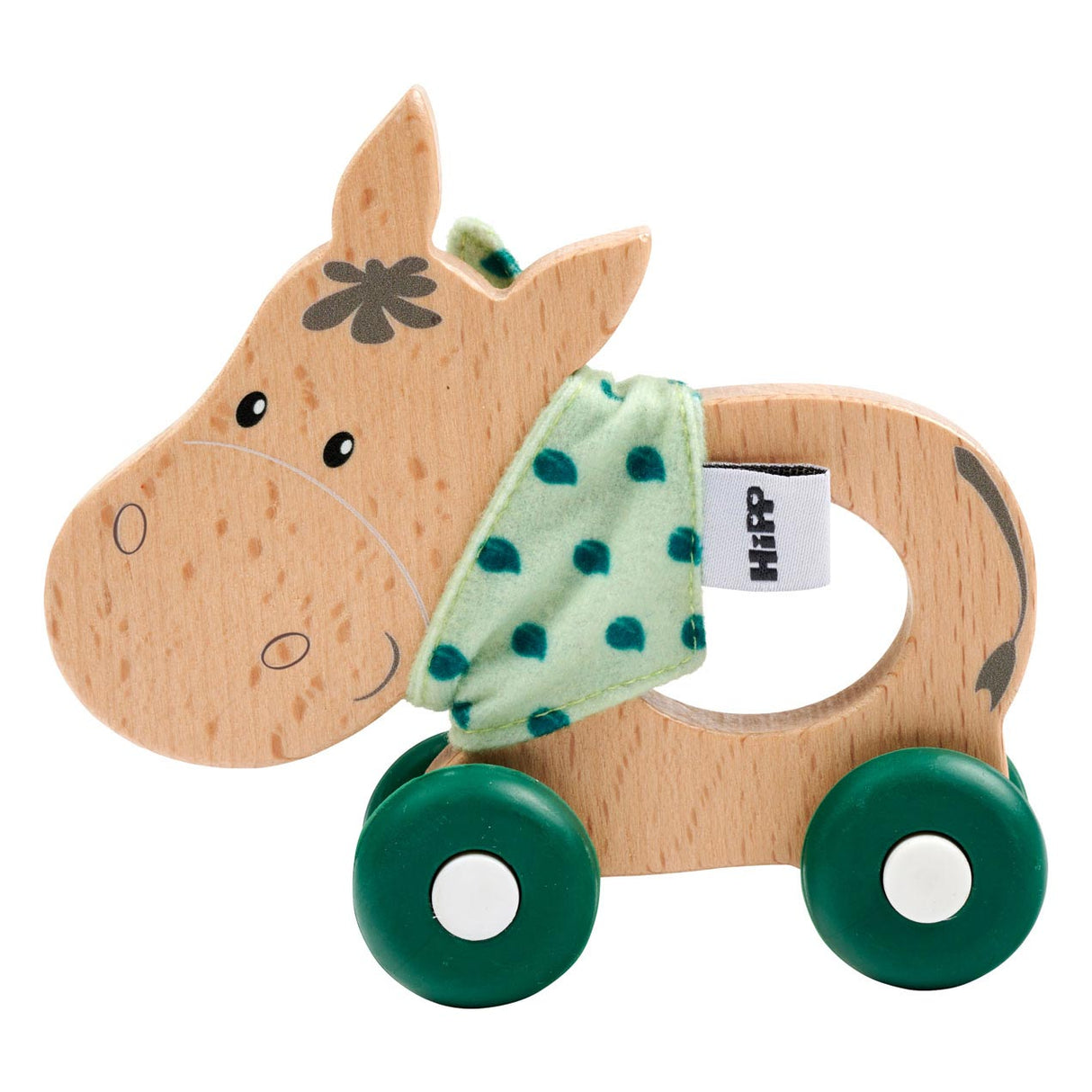 Eichhorn Baby Hipp Holzschiebefigur Esel