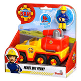 Simba -Feuerwehrmann Sam Venus Feuerwehrwagen mit Jenny Figur