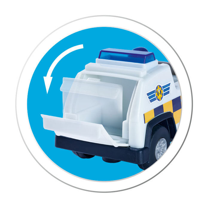 Simba Fireman Sam Police 4x4 Jeep mit Spielfigur