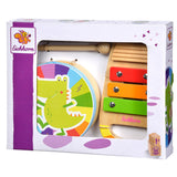 Eichhorn Holzmusikset Trommel und Xylophon – farbenfrohes Musikspielzeug.
