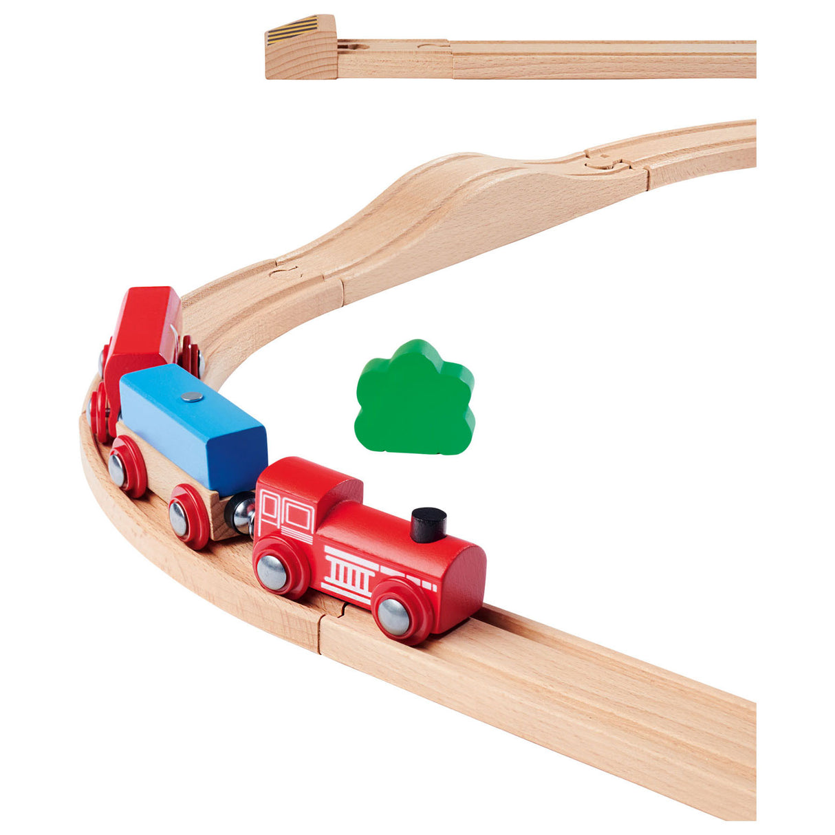 Eichhorn-Eisenbahngleis mit Brückenspielset, 33-teilig.