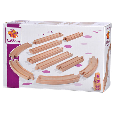 Eichhorn Bahngleise Gleise Spielset, 10-teilig.