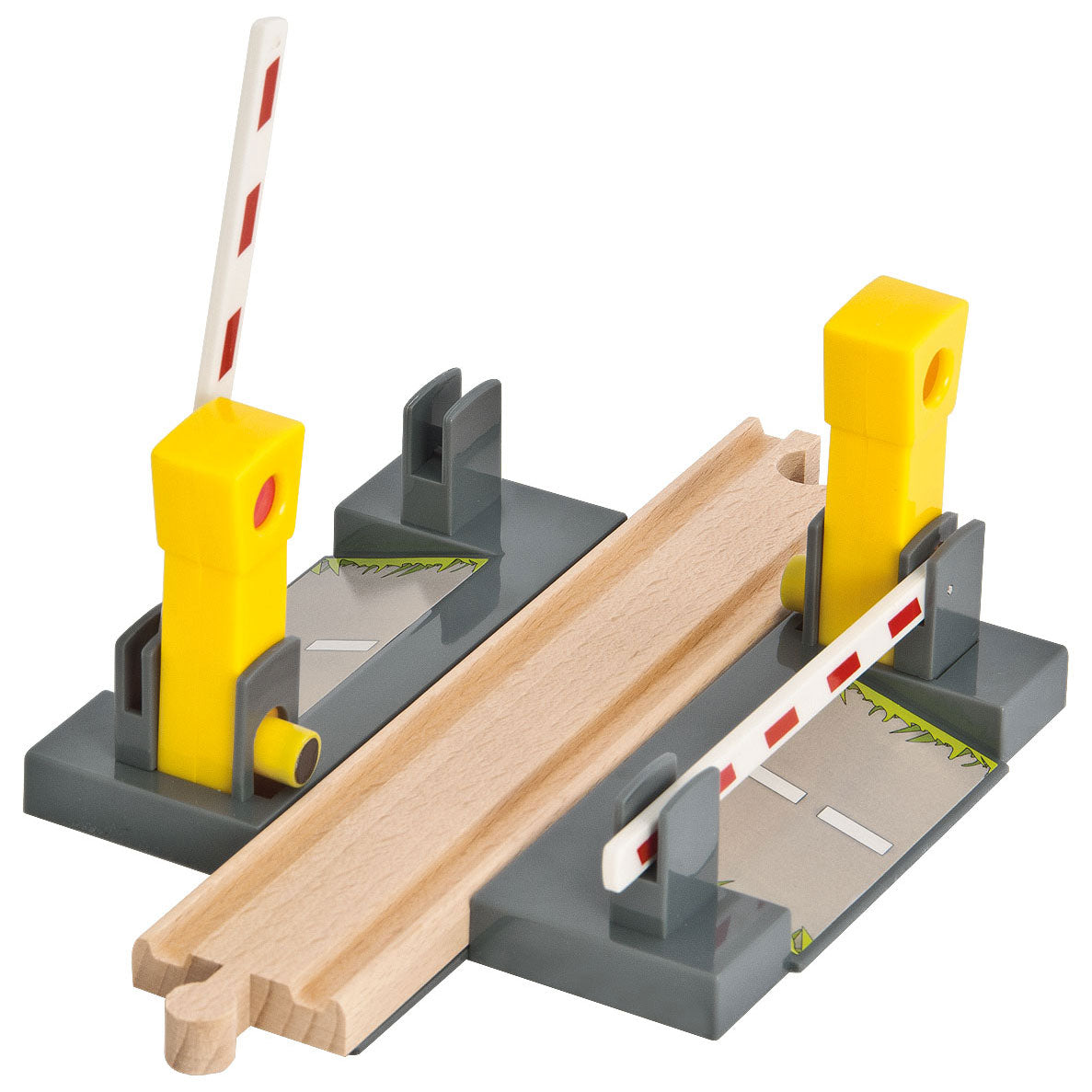 Eichhorn Bahngleise Bahnübergang mit Schranken, 3 Teile.